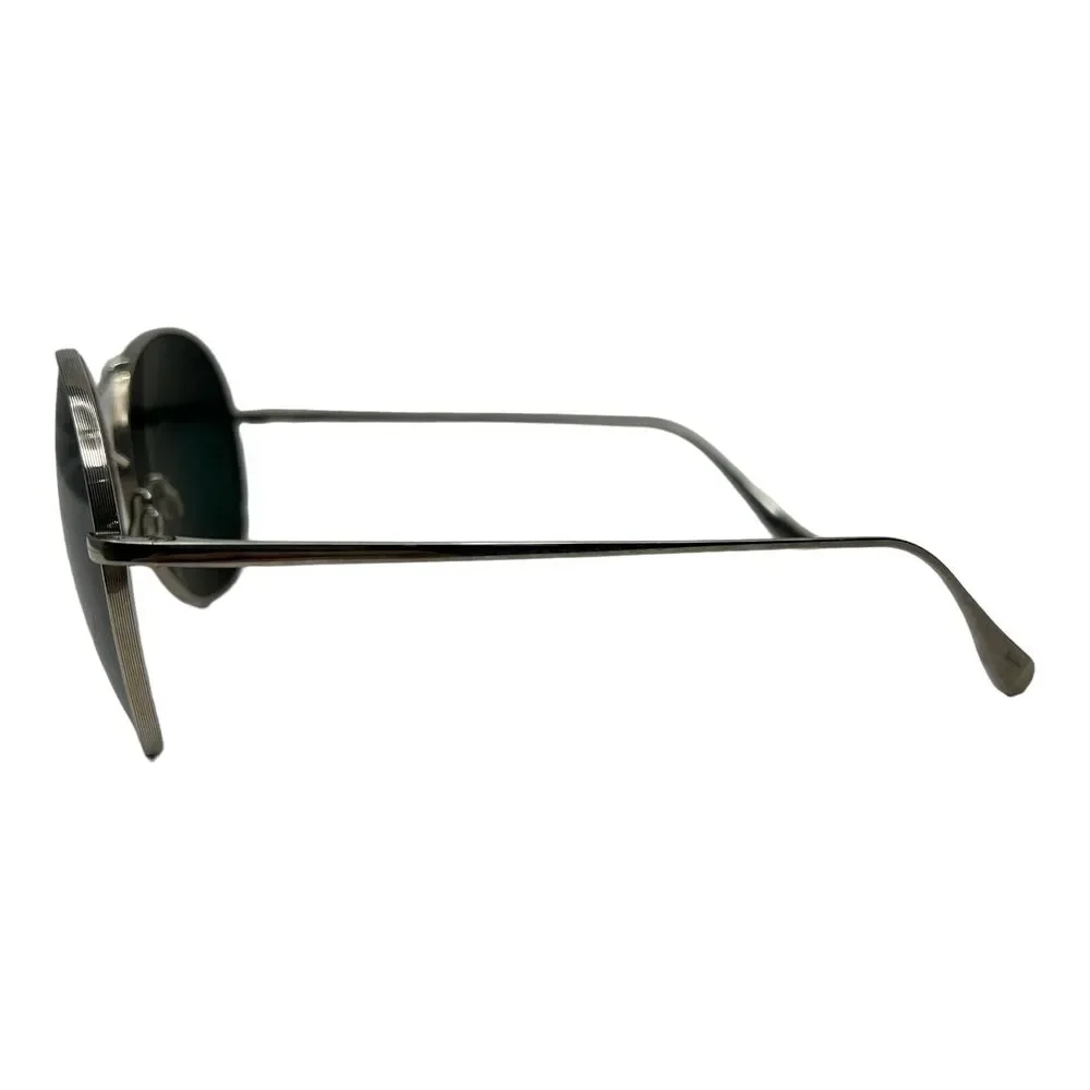 Maui Jim MJ 547-17 New Silver/ Green Polarized Sunglasses 61mm‎ with defect 4384